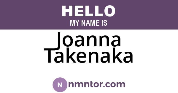 Joanna Takenaka