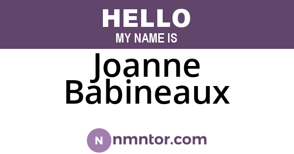 Joanne Babineaux