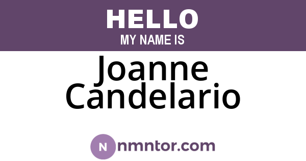 Joanne Candelario