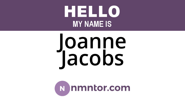 Joanne Jacobs