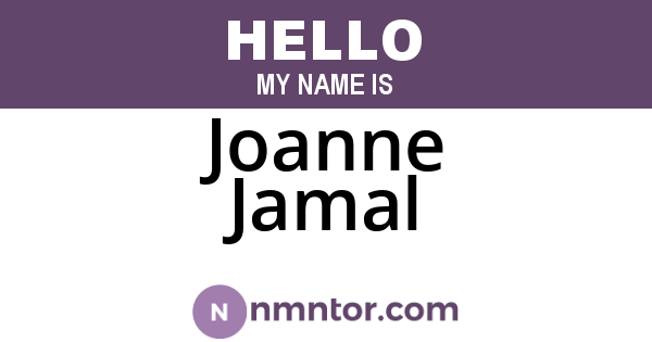 Joanne Jamal