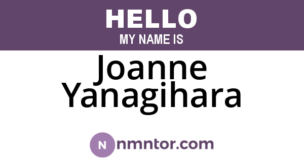 Joanne Yanagihara