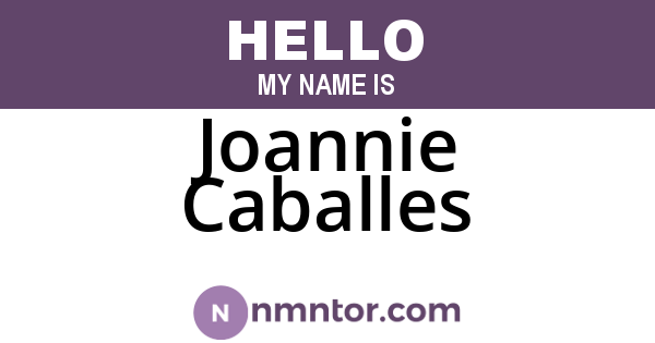 Joannie Caballes