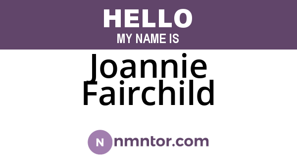 Joannie Fairchild