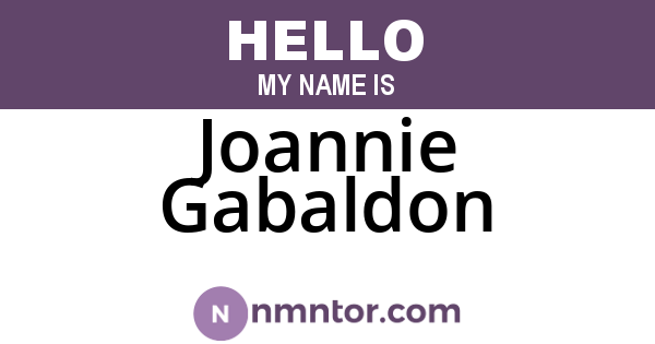 Joannie Gabaldon