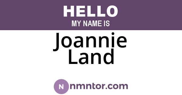 Joannie Land