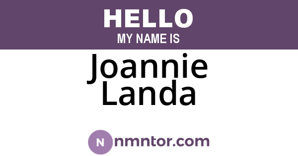 Joannie Landa