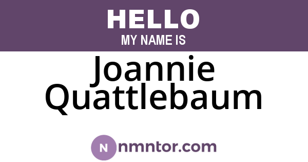 Joannie Quattlebaum
