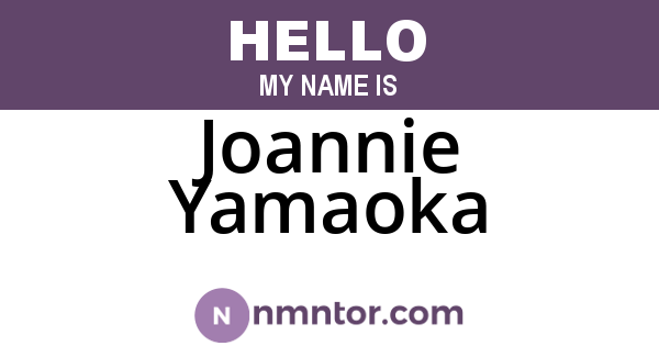 Joannie Yamaoka