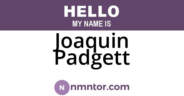 Joaquin Padgett