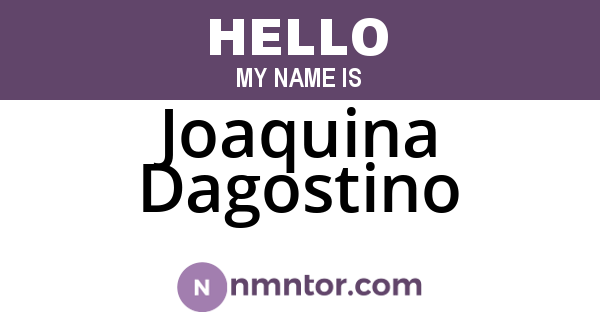 Joaquina Dagostino