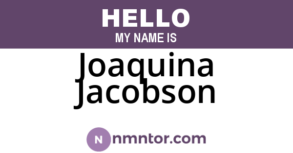 Joaquina Jacobson