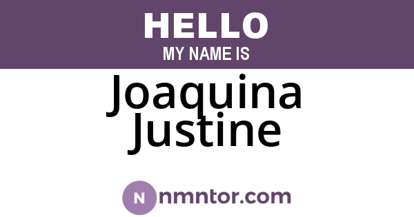 Joaquina Justine