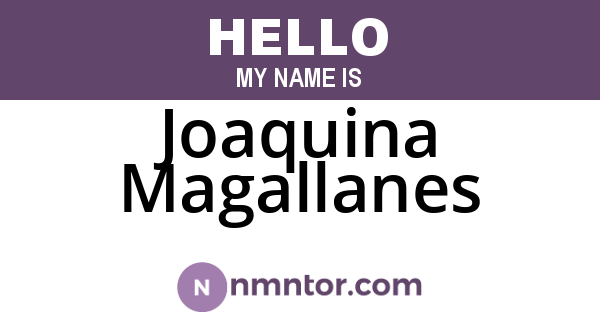 Joaquina Magallanes