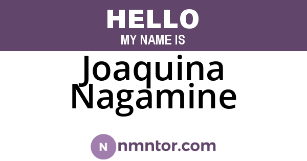 Joaquina Nagamine