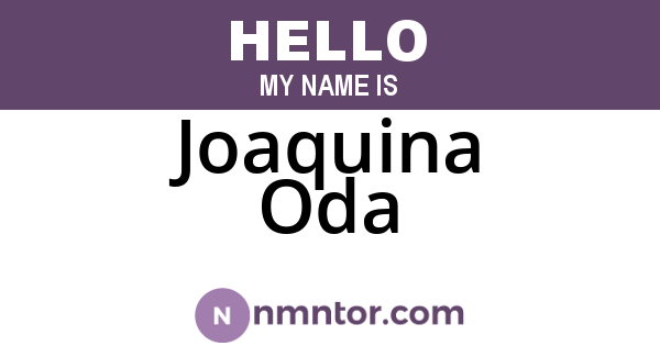 Joaquina Oda