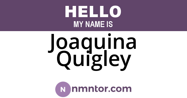 Joaquina Quigley
