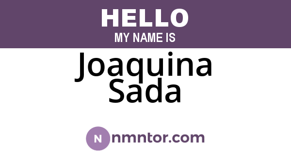 Joaquina Sada
