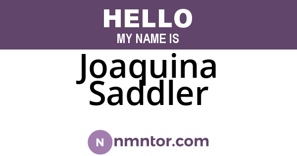 Joaquina Saddler