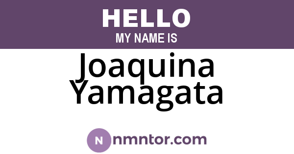 Joaquina Yamagata
