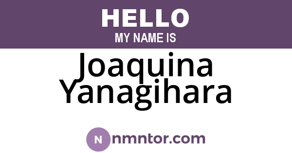 Joaquina Yanagihara