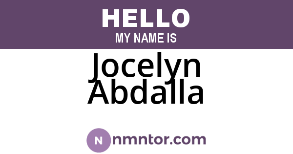 Jocelyn Abdalla