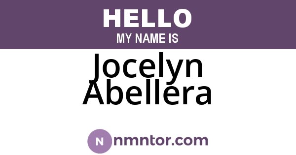 Jocelyn Abellera