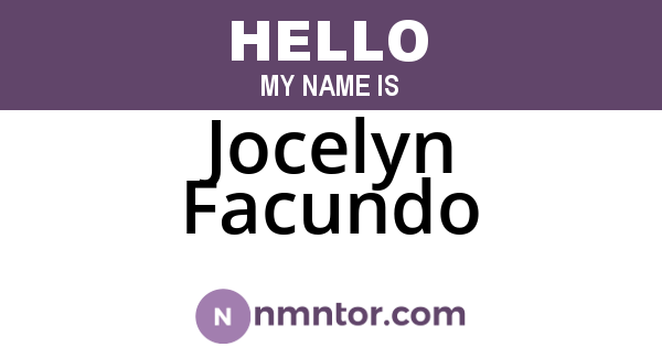Jocelyn Facundo