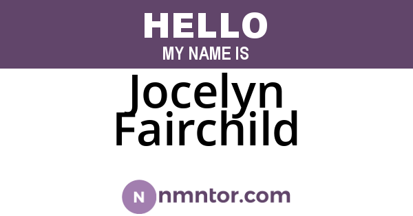 Jocelyn Fairchild