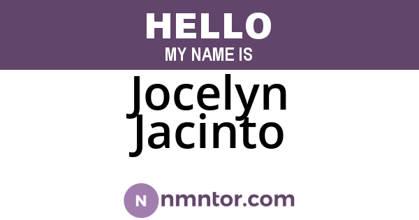 Jocelyn Jacinto