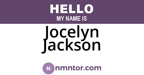 Jocelyn Jackson