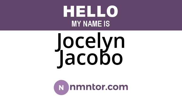 Jocelyn Jacobo