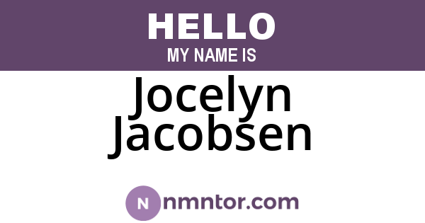 Jocelyn Jacobsen