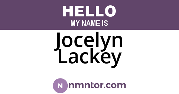 Jocelyn Lackey