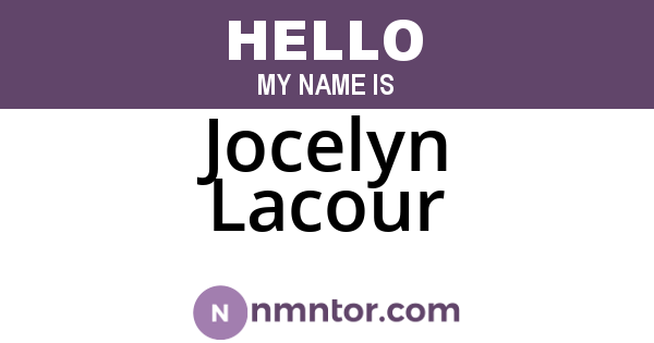 Jocelyn Lacour