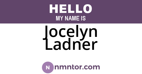 Jocelyn Ladner