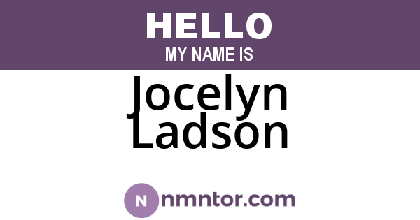 Jocelyn Ladson