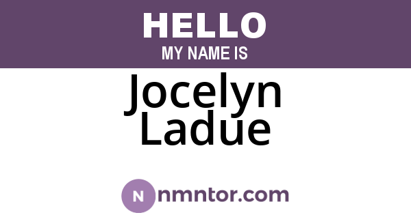 Jocelyn Ladue