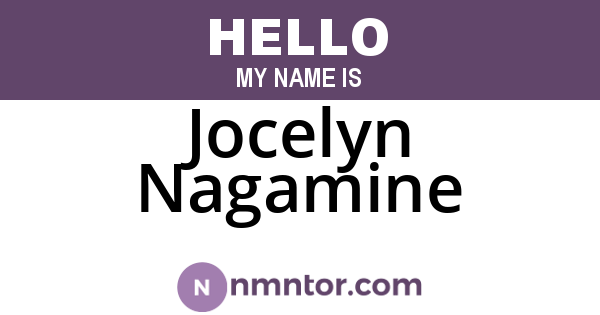 Jocelyn Nagamine