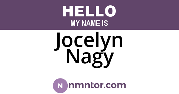 Jocelyn Nagy