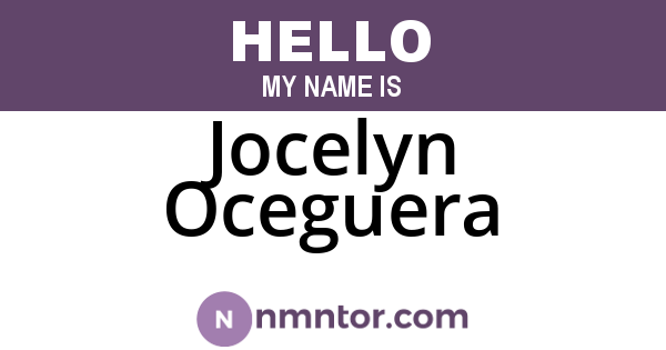 Jocelyn Oceguera