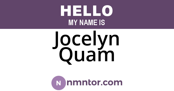 Jocelyn Quam