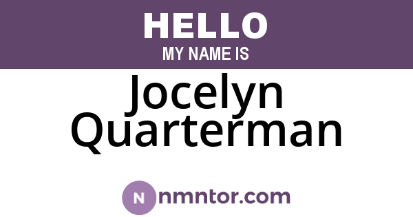 Jocelyn Quarterman