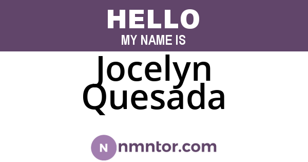 Jocelyn Quesada