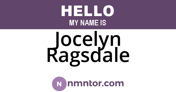 Jocelyn Ragsdale