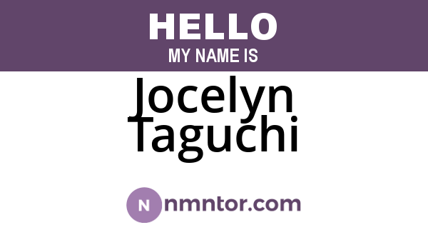 Jocelyn Taguchi