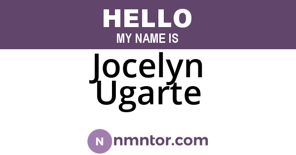 Jocelyn Ugarte