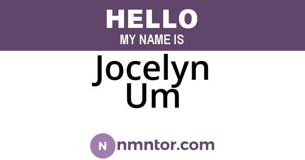 Jocelyn Um