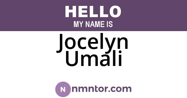 Jocelyn Umali