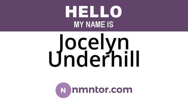 Jocelyn Underhill